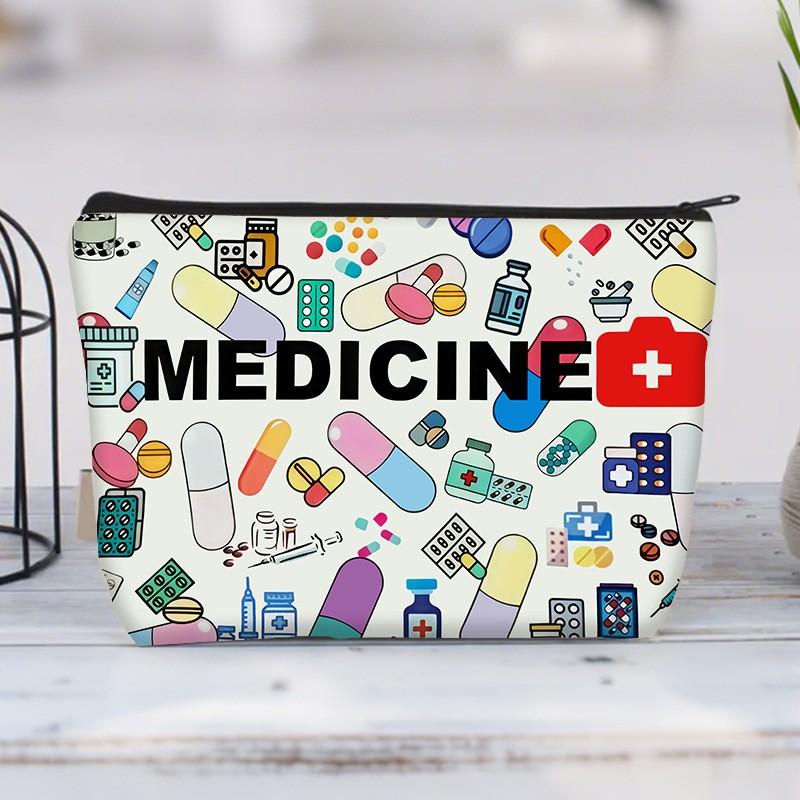 Canvas Pen Bag for Students, Cartoon DIY Zipper Pouch, Cosmetics Travel Bag, Wallet Pen Case, Stationery Organizer, Mother's Day Gift, Multi-Functional Bag