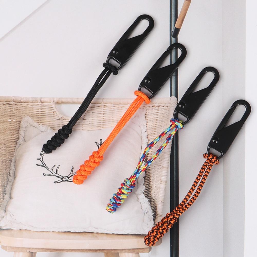 Replaceable Zipper Pulls, Reusable Durable Zipper Slats & Ropes, Ideal for Backpacks, Jackets, Bags, Outdoor Camping & Mountaineering