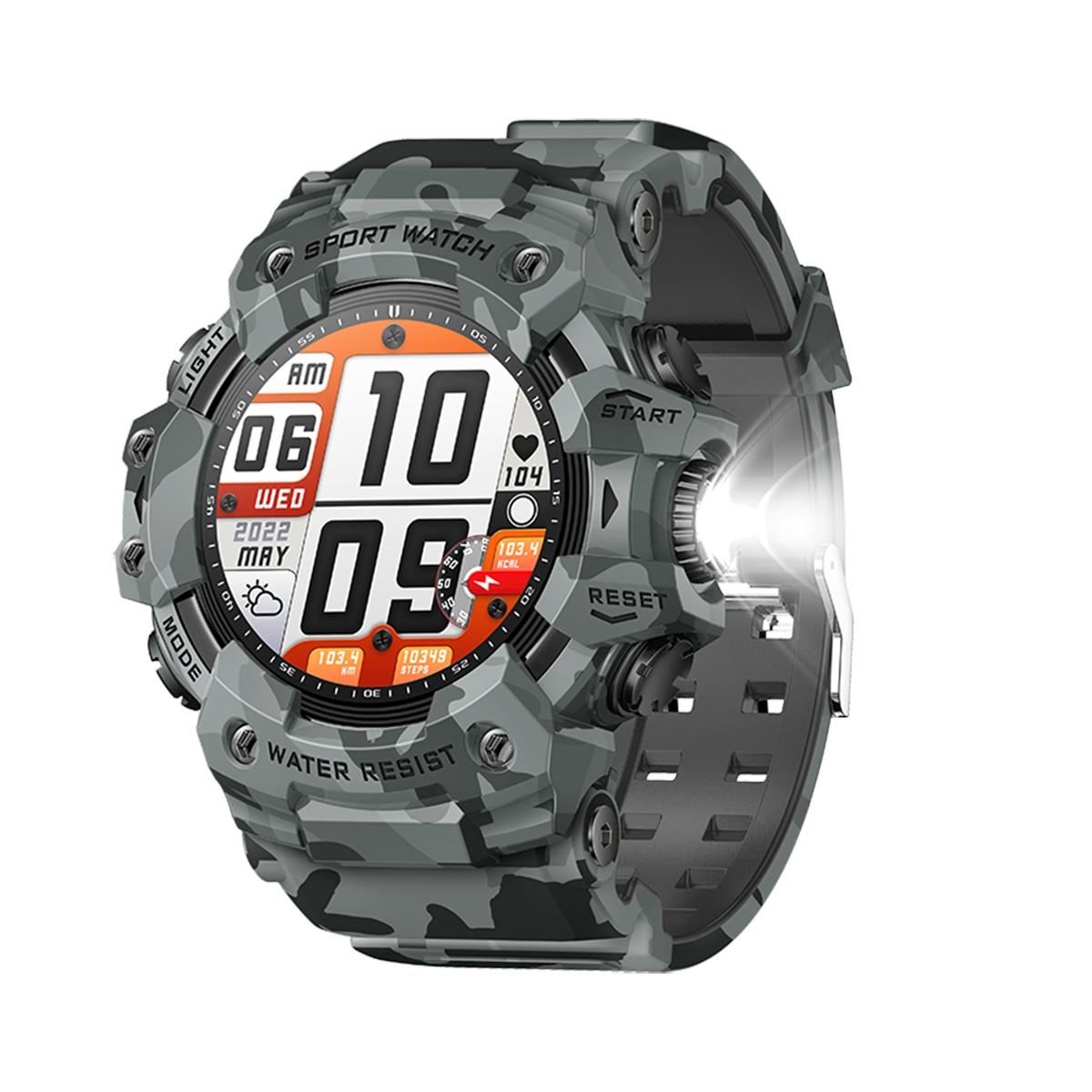 Military Grade Active Edge Sports Smart Watch, Men's Outdoor Fitness Compass, Heart Rate, Bluetooth-compatible Call, IP68 Waterproof, Smartwatch, Fitness Smart Watches, Rugged Outdoor Smartwatch