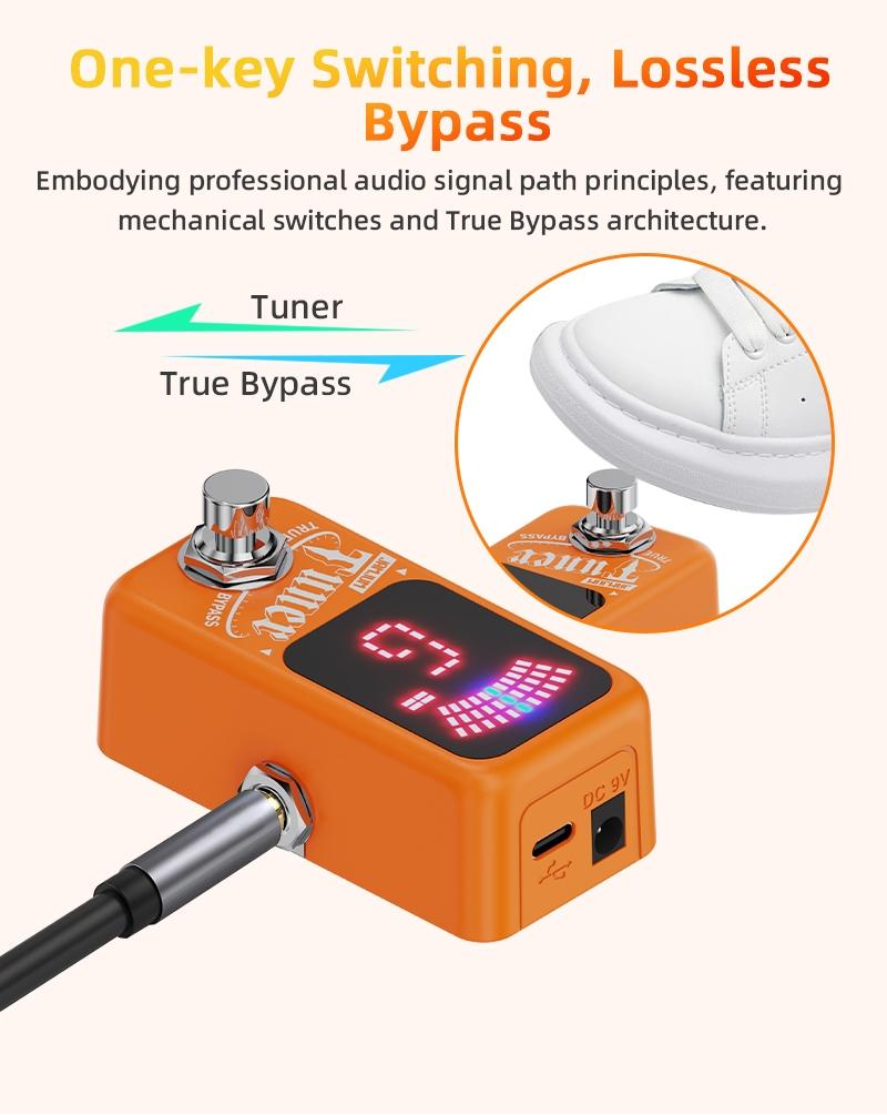 Jamjum Guitar Tuner, Precision Instrument for Perfect Sound, Essential Tool for Musicians, Compact Design for Easy Use