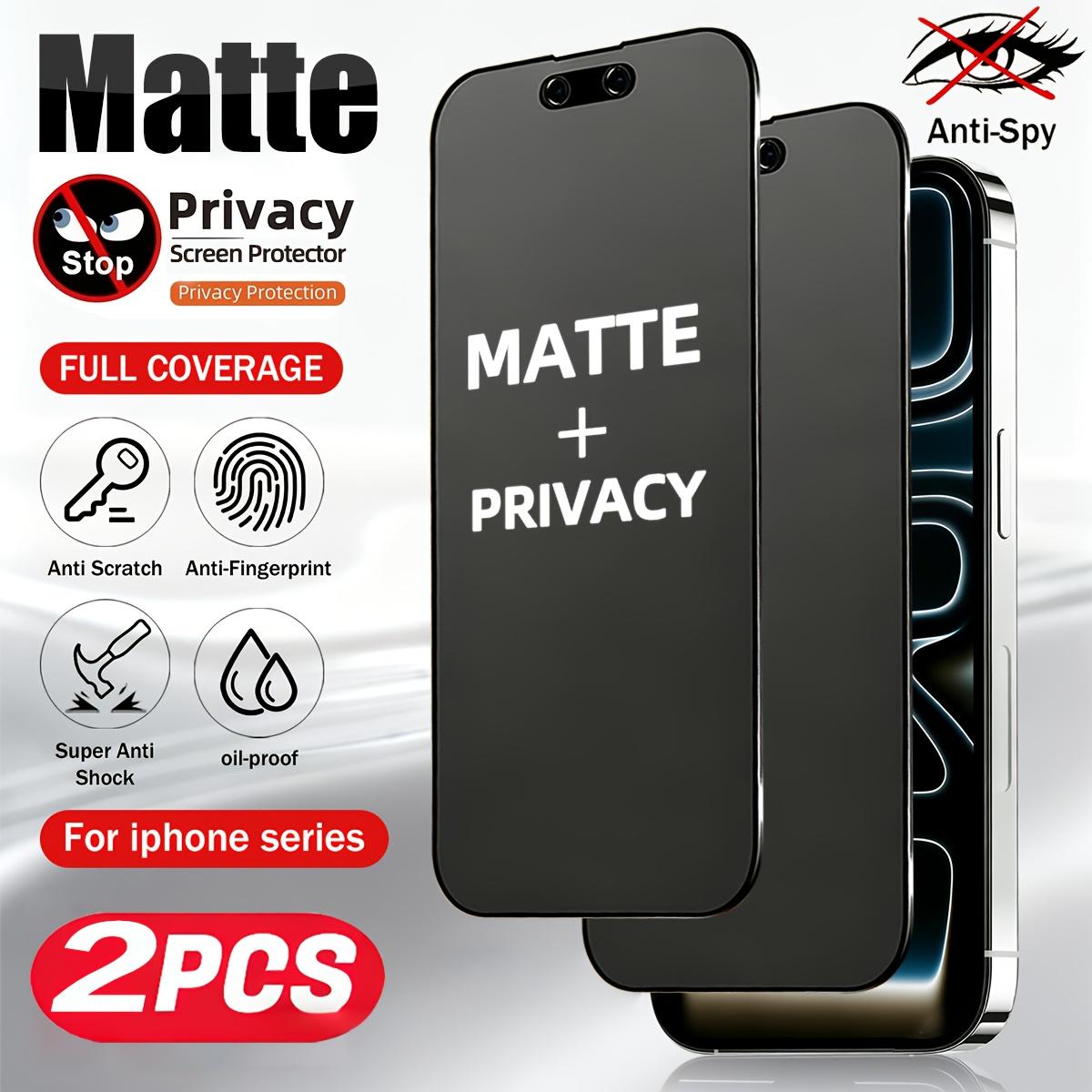2 Matte Privacy Protection Ceramic Screen Protector Film Accessories for iPhone 17 Pro Max/17 Pro/17 Air/16 Pro Max/16 Pro/15 Pro Max/15 Pro/15/14 Pro Max/14 Plus/13 Pro Max/12 Mini/11