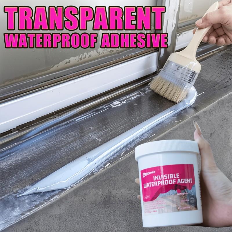 Invisible Waterproof Sealant, Balcony Railing Sealant, Strong Adhesive Waterproof Sealant for metallic/Wood/Concrete Surface, Durable Waterproof Protector, Concrete Sealer