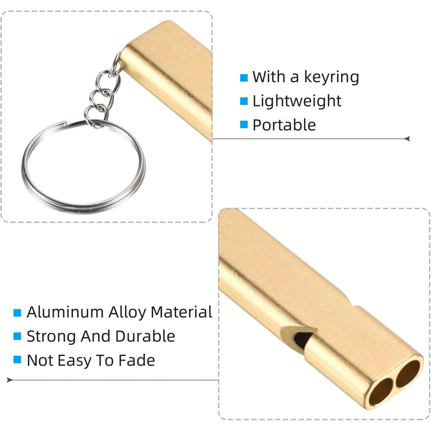 5 Pcs Emergency Survival Whistle,Safety Whistle Survival,Super Loud Emergency Survival Whistle with Keychain Whistle Hiking Accessories for Outdoors,Mountaineering,Boating and Signalling