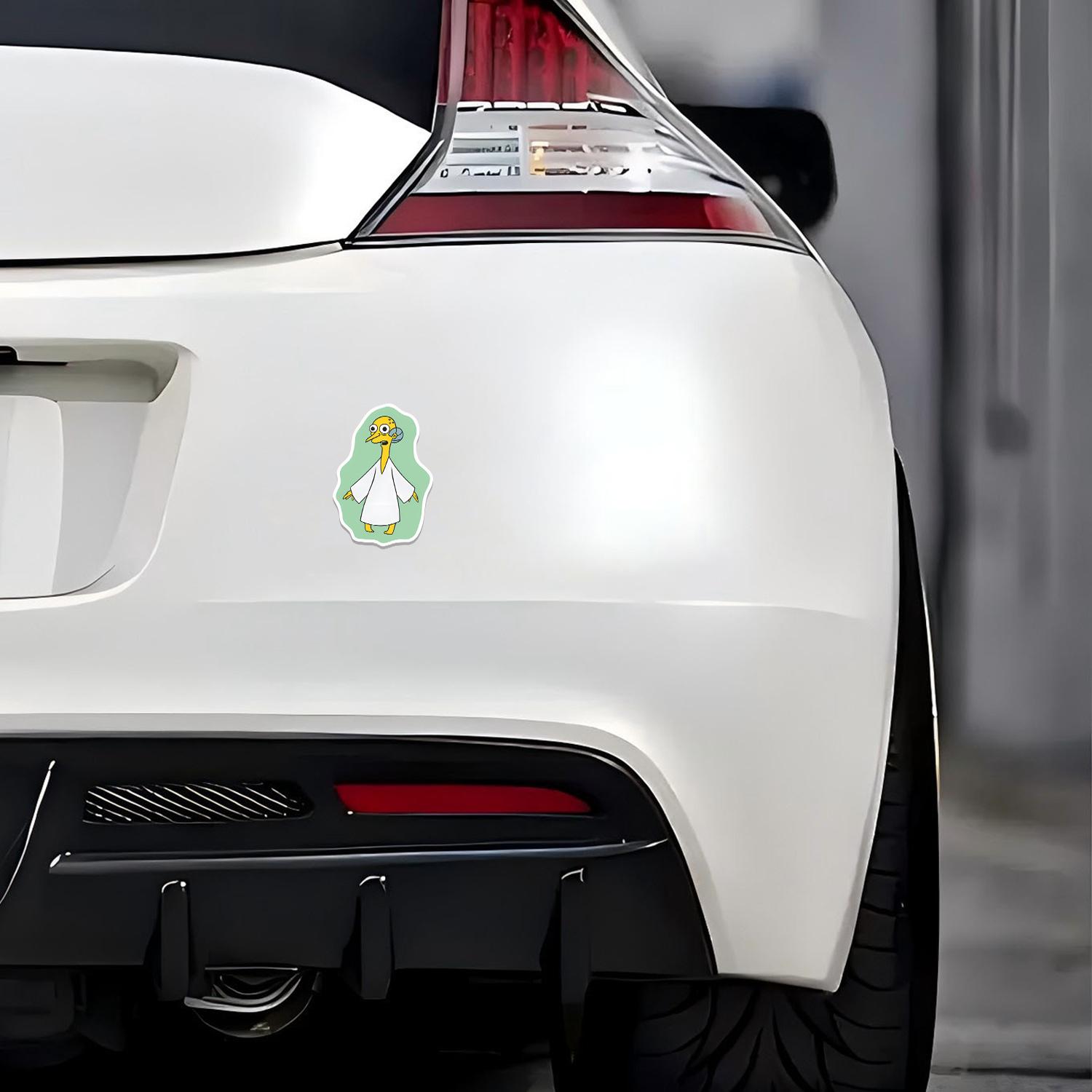 5Pcs "I Bring Love" Simpsons Waterproof Vinyl Sticker, Self-Adhesive Decal, Suitable For Water Bottles, Laptops, Cars, Tablets, Ideal For Humor Fans, Cartoon Meme Lovers And Nostalgic TV Enthusiasts