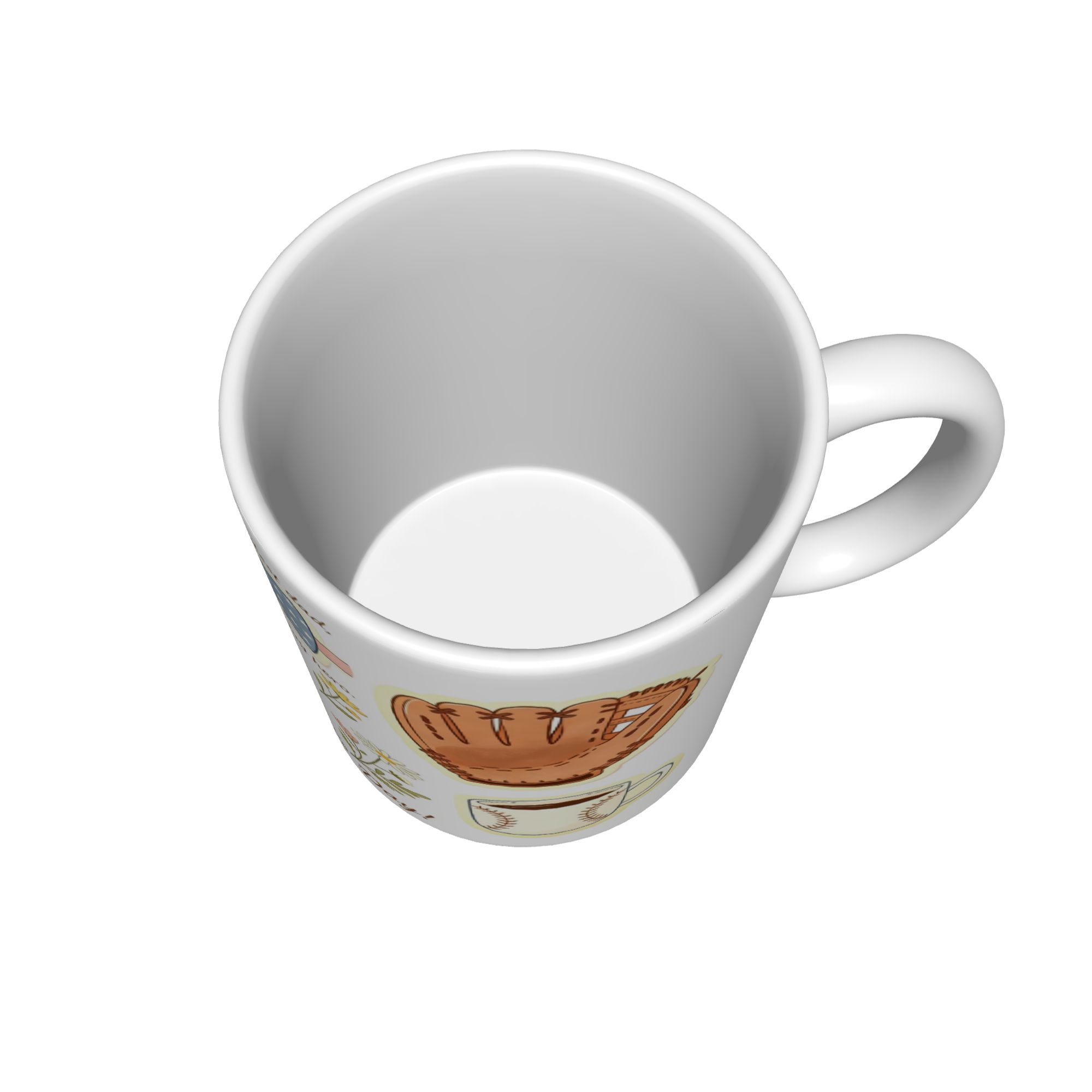 Father's Day Personalized Printed  Unique Pattern Ceramic Coffee Cup for Birthday Gift Office Use Heat Resistant Easy to Clean 11oz  Set mug