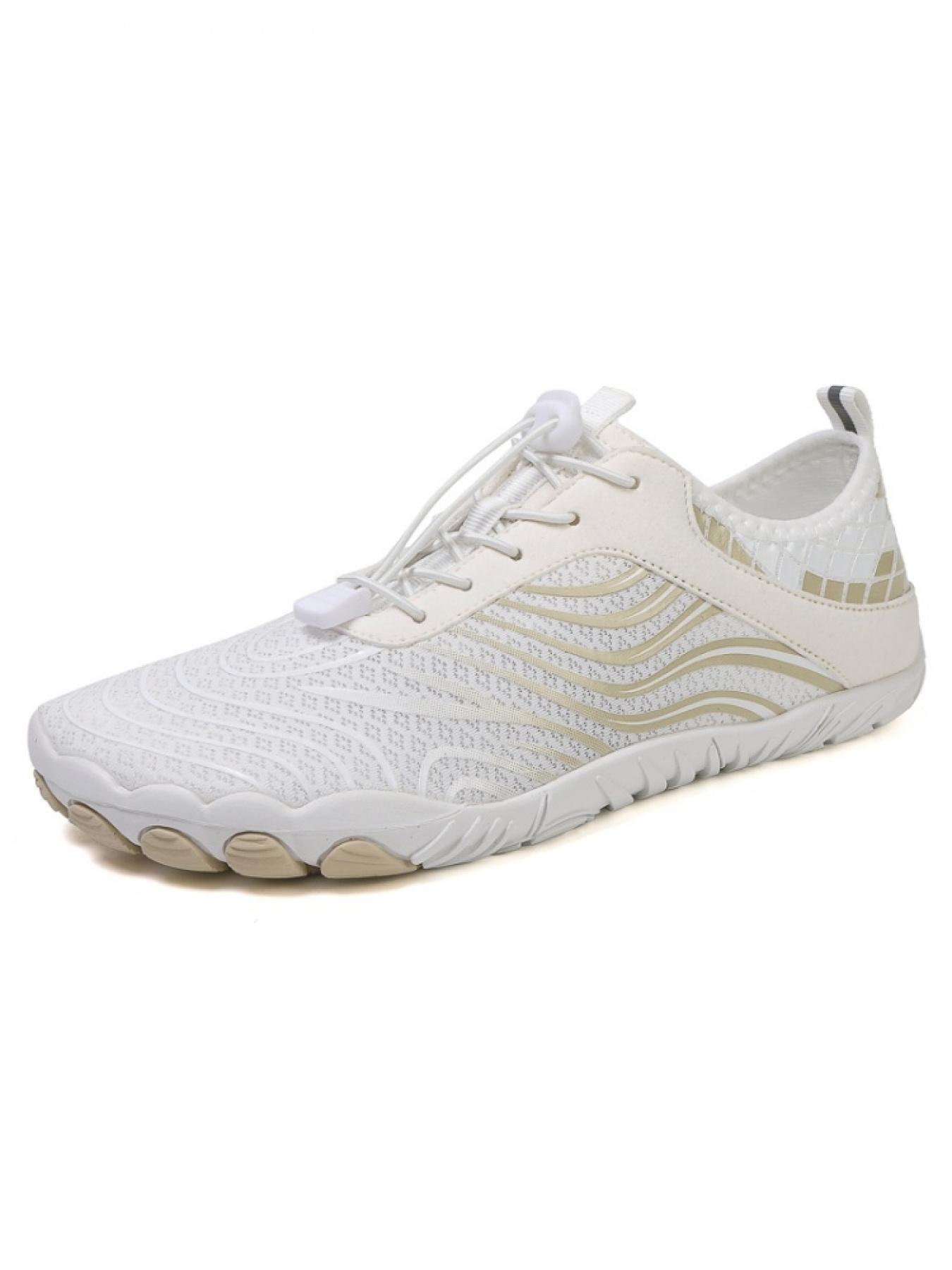 1 Pair Unisex Outdoor Wading Shoes: Breathable Mesh Splicing, Stable Anti-Slip Sole, Suitable for Yoga & Physical Training