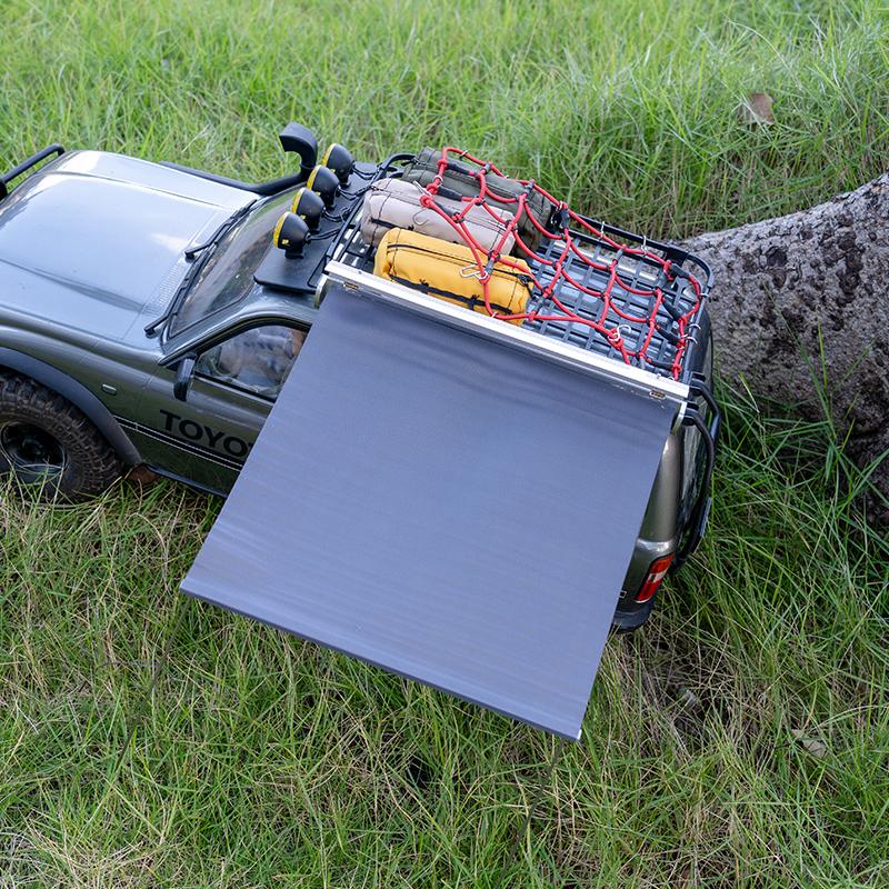 1:8/10 Climbing Vehicle Universal Golden Exhibition Tent Rain Canopy Simulation Rest, Side Canopy (Random Color)