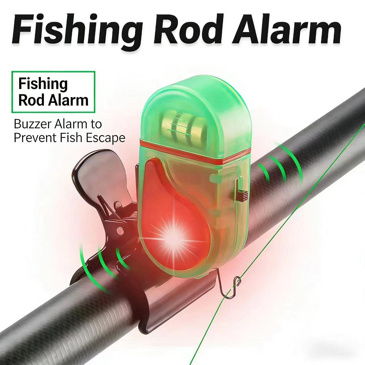 Flash Fishing Alarm for Sea Rods, High Sensitivity Automatic Sensor, Electronic Fish Hook Bell, Ideal for Anglers, Durable Design