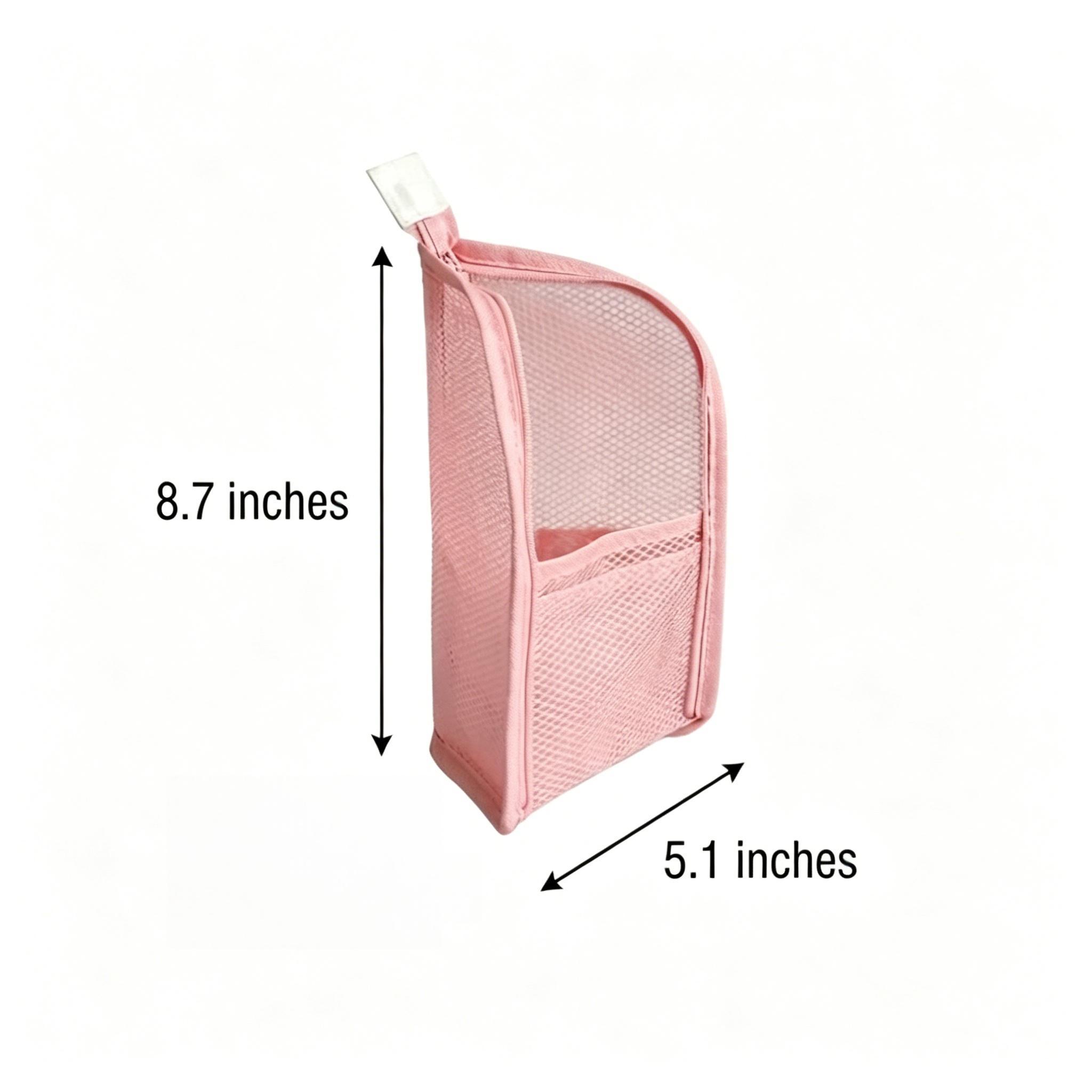 Freestanding Mesh Toiletry Bag, Quick Dry Foldable Shower Organizer Tote, Portable Bathroom Caddy for Dorm Gym Travel & Camping