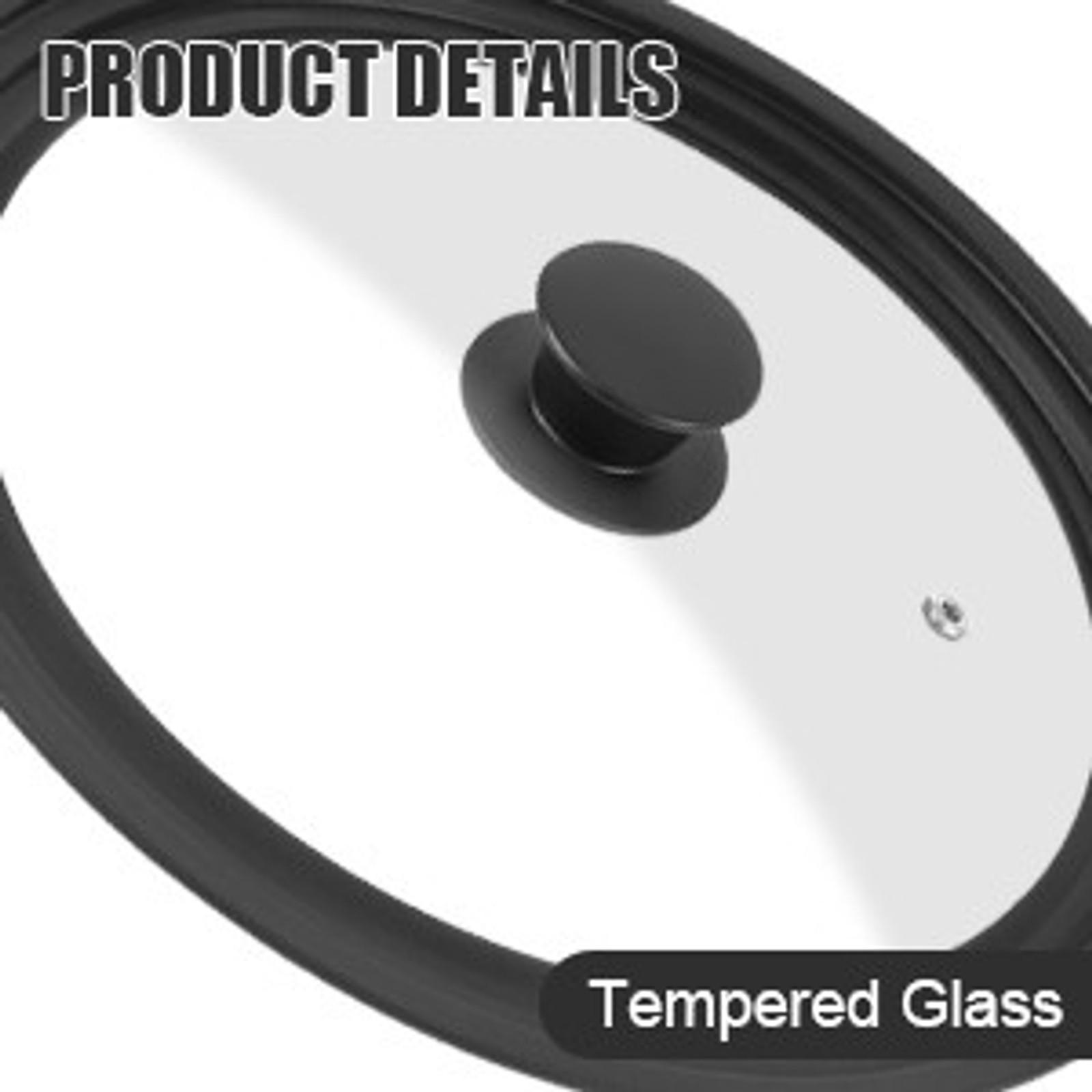 Universal Silicone Lid for Pots, Pans and Skillets, Fits 6" 7" 8" Cookware, Replacement Cover for Frying Pans, Cast Iron and Tempered Glass