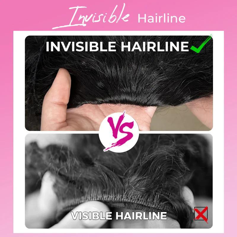 Simidola Burmese Curly Half Wig 13x6 Glueless Lace Upgrade With Drawstring Cap Invisible Hairline Human Hair Wigs Friendly  Beginners 200% Density Natural Black Spiral Curly End Human Hair Detangling Brush