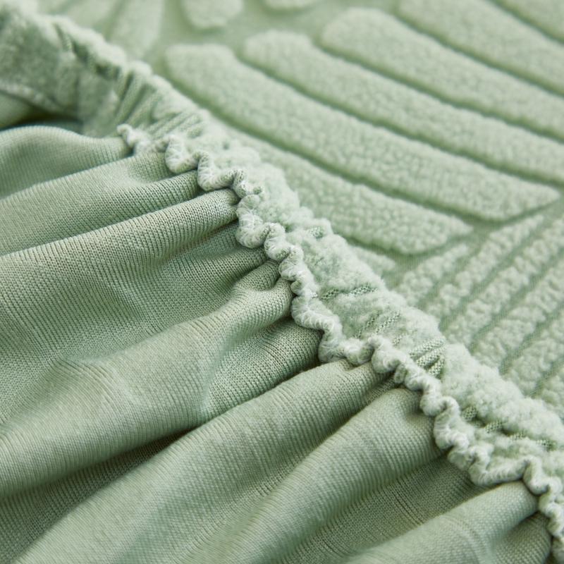 1pc Modern Minimalist Large Leaf Pattern Headboard Cover, All-Around Dustproof & Stain-Resistant, Soft Washable Universal Headboard Protector