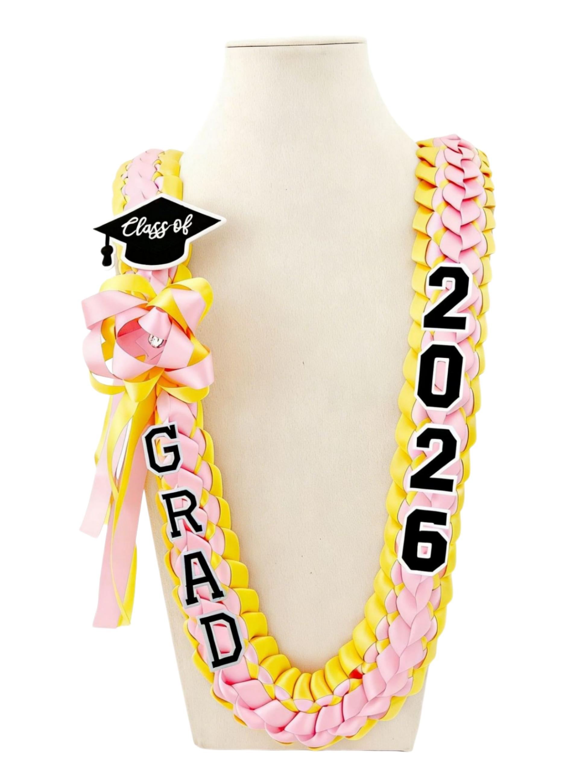 2026 Graduation Party Discount, Handmade Woven Band with Grad Letter and Hat Charm, Adjustable Graduation Money Belt