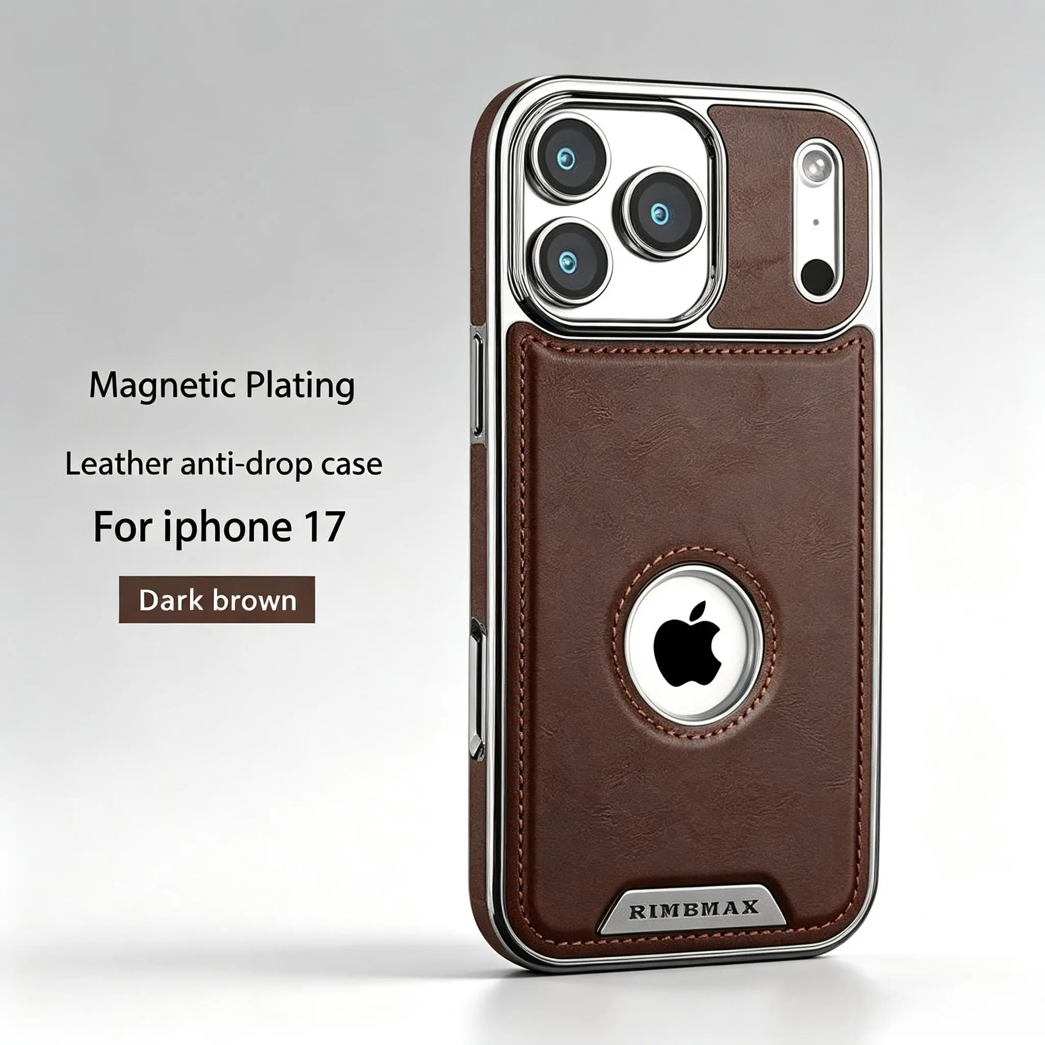 Luxury Vintage Protective Leather Smartphone Casing - Full Drop Protection, Magnetic Attraction, Premium Feel, Wireless-Friendly, Compatible with iPhone 18/17/16/15/14 Mobile Phone Cover Accessory
