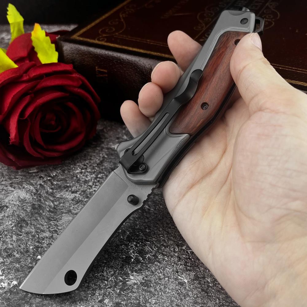 New High-Quality DA107 Pocket Folding Knife with 5Cr13Mov Stainless Steel Blade Everyday Carry, Outdoor, Knife Camping, Jungle, Hiking, and Survival Tool, EDC Survival Tool, Outdoor Knives