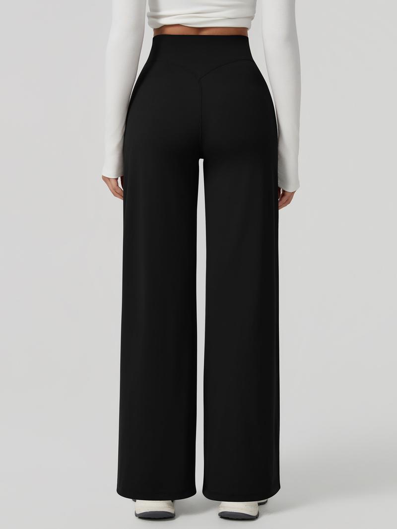 Women's Sporty Leggings, Plain Fitted Design, All Season Comfortable Fitness Running Pants, Elastic & Stylish, Athleisure Style Bottoms