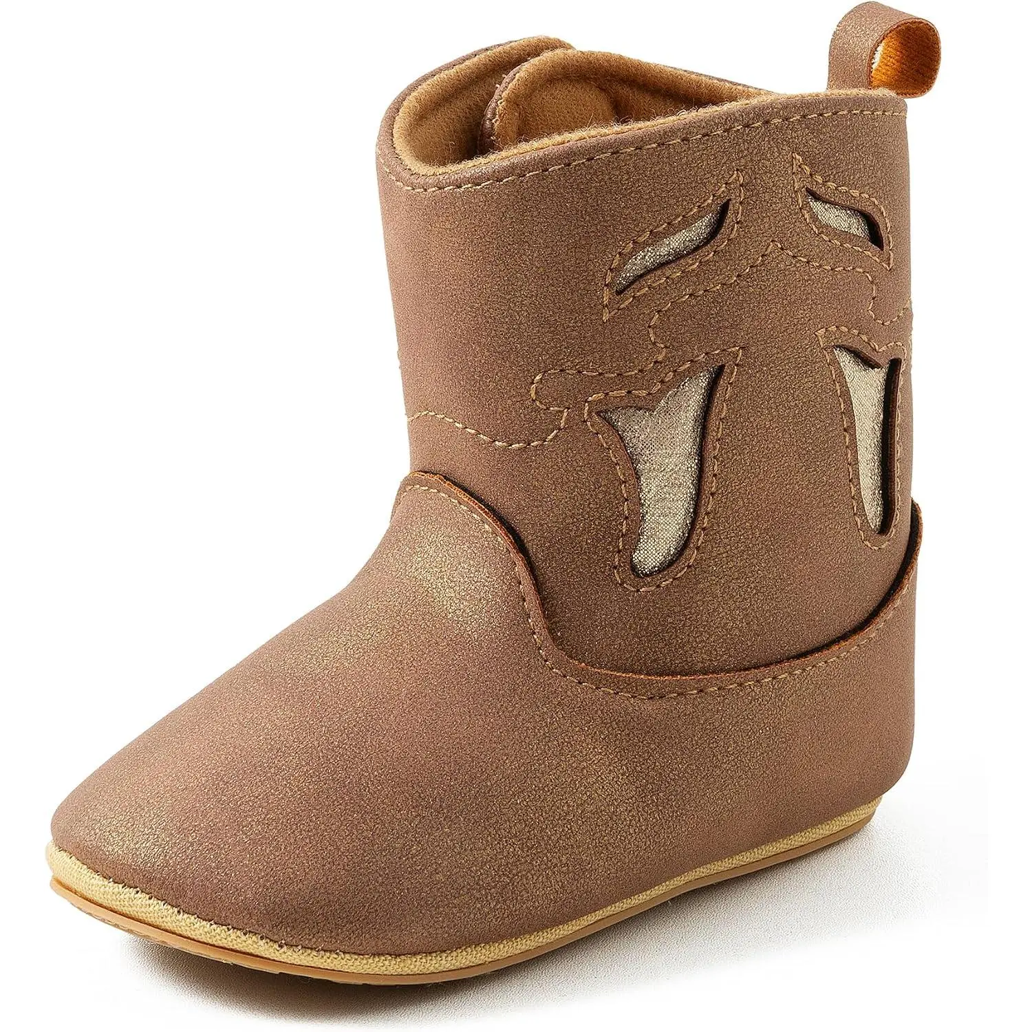Baby Cowboy Boots Western Boots Toddler Cowboy Bootie Soft Sole Non-Slip Crib Shoes for Infant Boys Girls