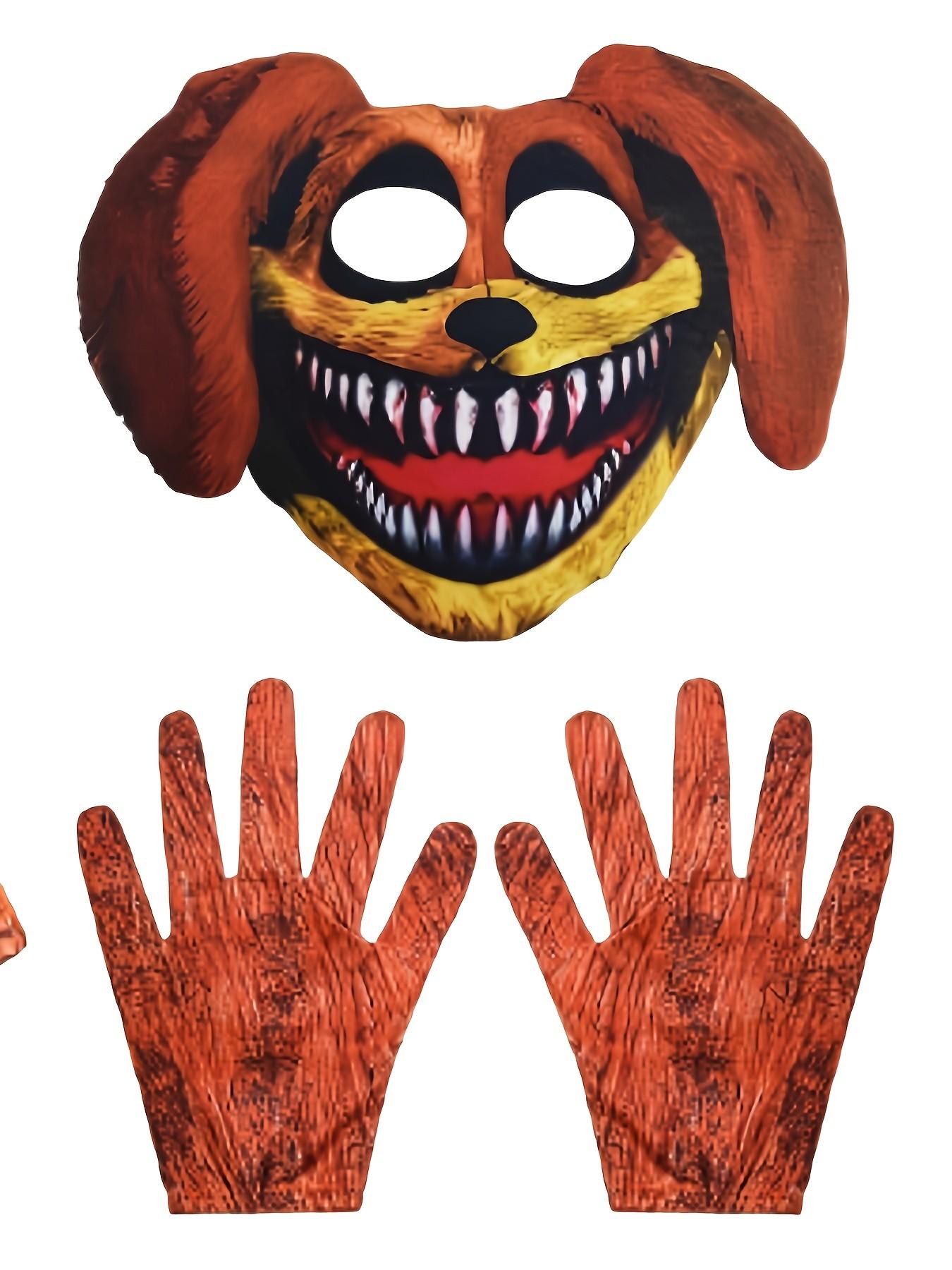 3-Piece Jumpsuit Set, Fashionable Cool Funny Position Print Costume + Headwear + Gloves, Unisex Kids Halloween Christmas