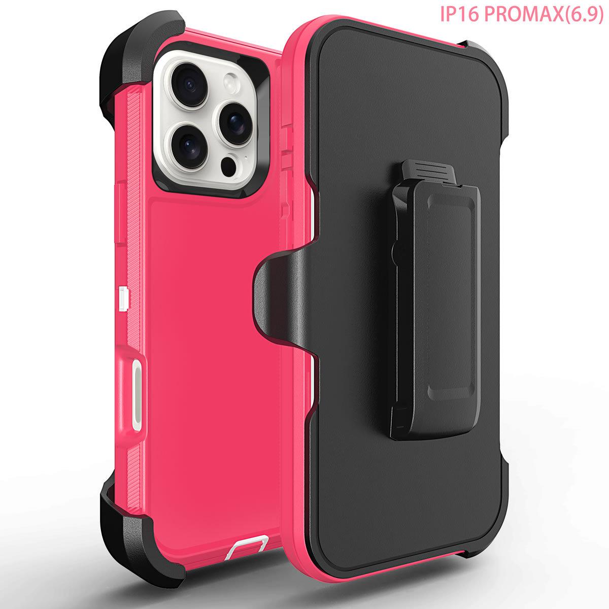 Essential phone case for outdoor workers, suitable for iPhone 16 Pro Max with back clip, iPhone 15 Plus protective case, 14 Max with rotating clip, 13 Pro waist-hanging phone case