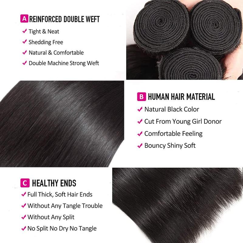 VIPbeauty 12A Straight Hair Bundles Brazilian 100% Unprocessed Virgin Hair Straight Weave Bundles Human Hair 1/3 Bundles Deals VIPbeauty 12A Straight Hair Bundles Brazilian 100% Unprocessed Virgin Hair Straight Weave Bundles Human Hair 1/3 Bundles Deals