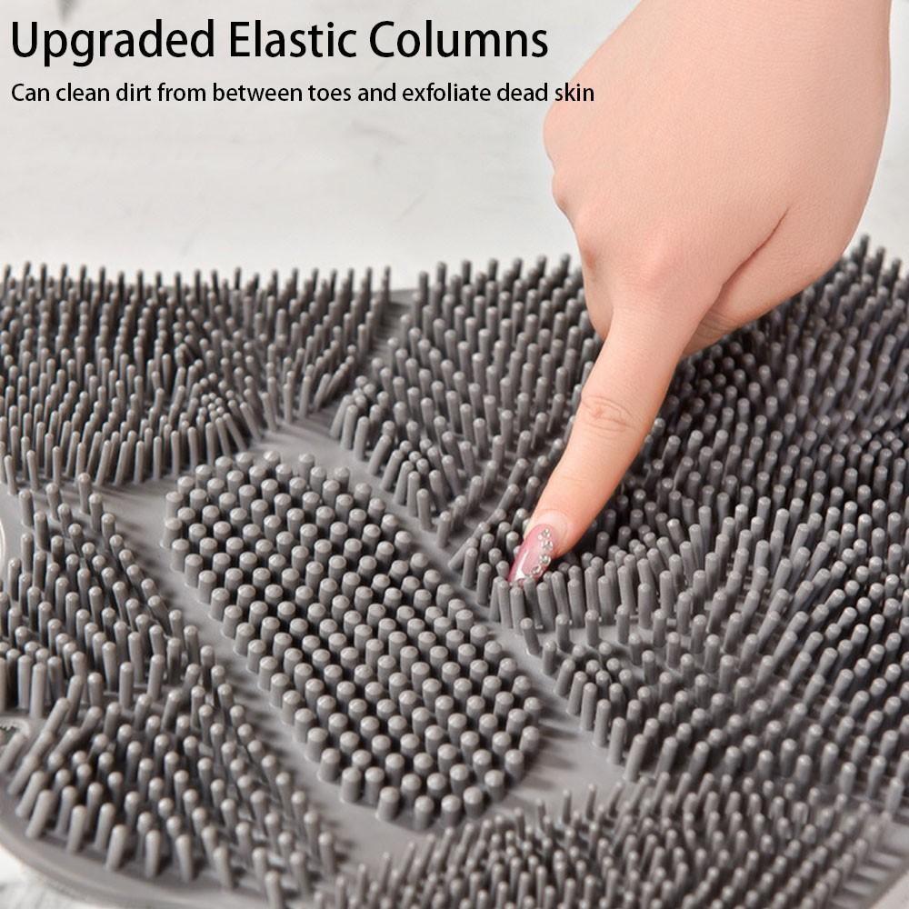 Large Multi-Functional Suction Back Scrubber Brush, Soft Bristles for Deep Massage, Comfortable Design, Ideal for Bathing and Foot Soaking