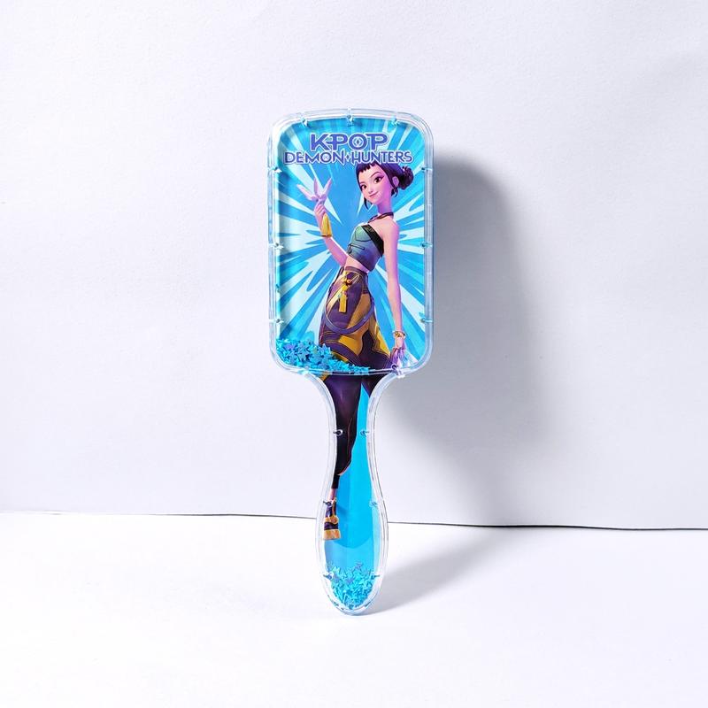 Kpop Demon Hunter Cushion Comb, High-Quality Long Handle Sofa Comb, Universal Styling Tool for Women, Cartoon Design, Styling Brush