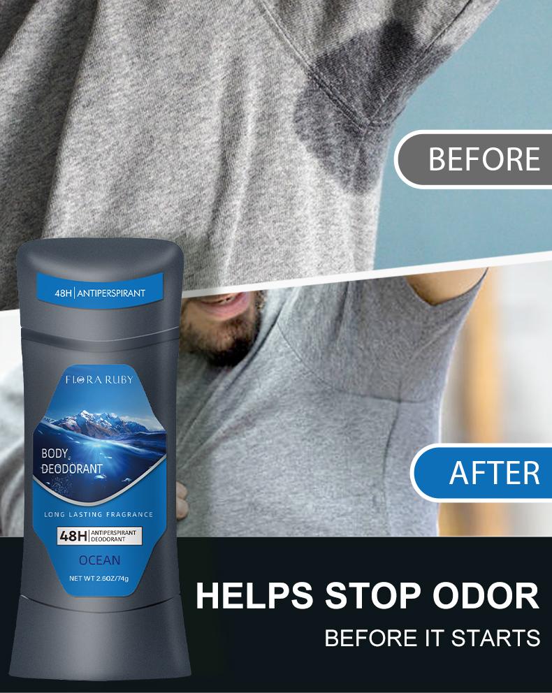 Stop Sweat & Odor for 48 Hours! 4-Pack Deodorant Set (Ocean, Sandalwood & More)