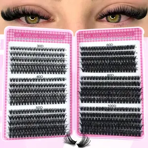 Soft and Voluminous False Eyelashes, Natural Fiber Long Lashes, Base Design, Easy Home Wear, Suitable for Daily Use and Makeup