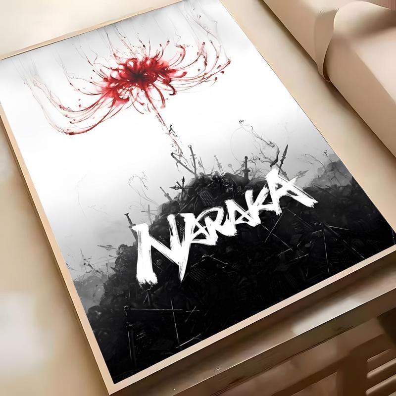 Martial arts Action game N-Naraka Bladepoint Poster Wall Prints for Living Room Bedroom Office Home Decoration Gift decoration for bedroom bar parlor home decor gift fade-Resistant, Non-sticky, vibrant  Anime Movie Wall print poster