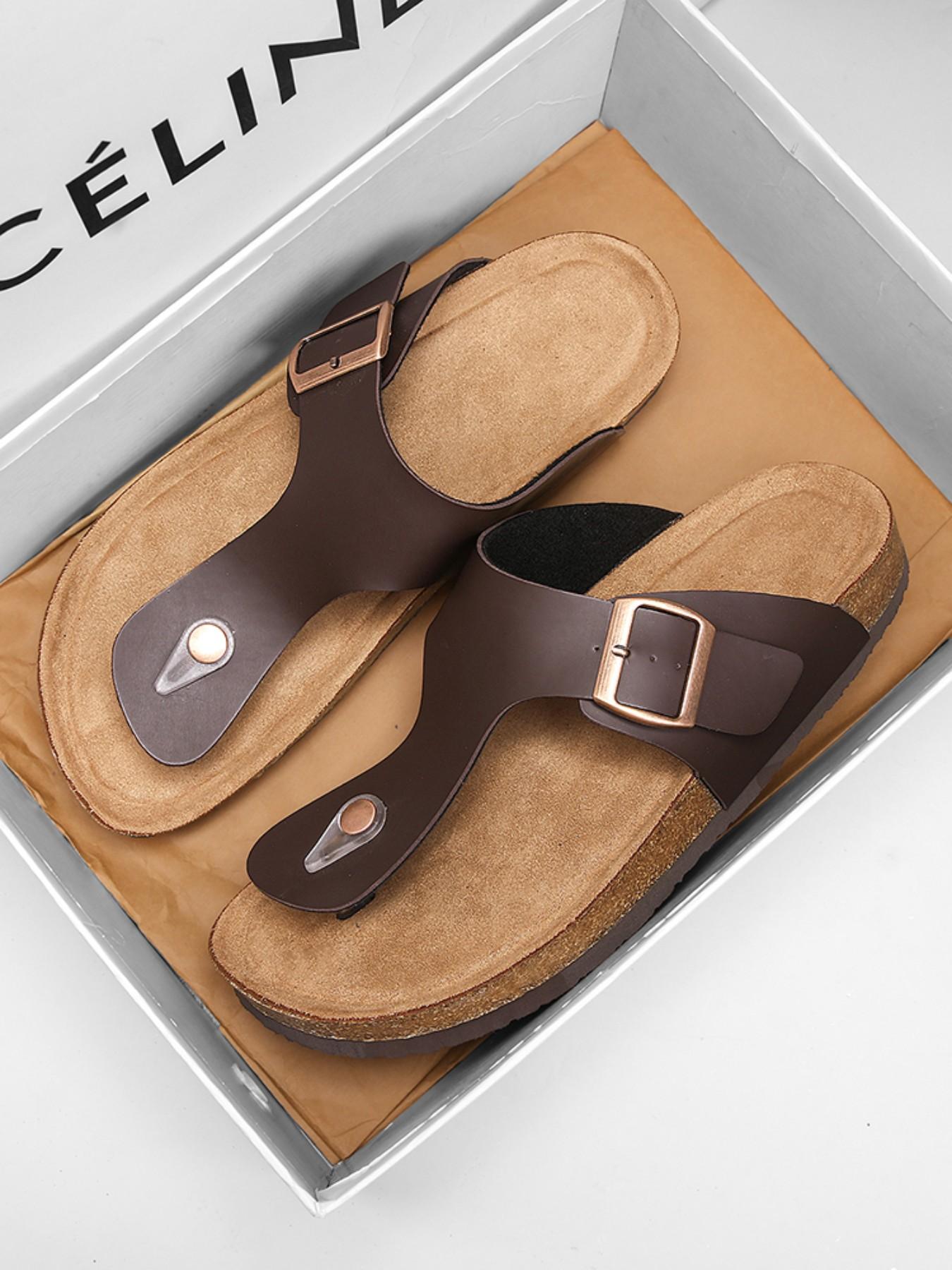 Softwood Mule Sandals Vintage Strap Design, Unisex Beach Slippers, Trendy Footwear for Men and Women, Comfortable and Stylish