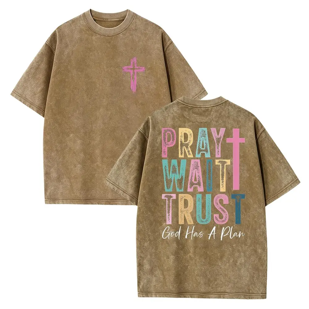 Washed T-shirt-Coffee