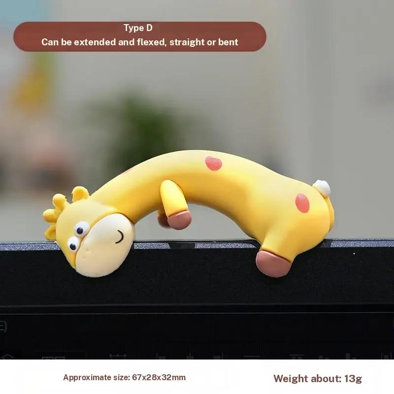 Valentine’s Day Gifts – MUNBYN The Conspicuous Giraffe Mini Desk Accessories 2025 New Desk Ornaments Work Partner 4pcs/set Perfect Desktop Decorations for Computer Screens, Office, and Home Decor Black Friday Christmas Gifts