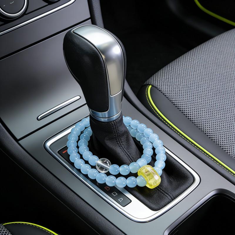 Universal Car Gear Shift Beads Handcrafted, Auto Interior Decoration, Gear Knob Ornament, Stylish Accessory for Vehicle Customization
