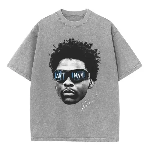 Anthony Edwards Basketball Pattern Unisex T-Shirt - 100% Cotton, Casual Sweet Style, Regular Fit,  Vintage Graphic Pullover, Daily Wear Streetwear (Men's Short-Sleeve Sports Top)