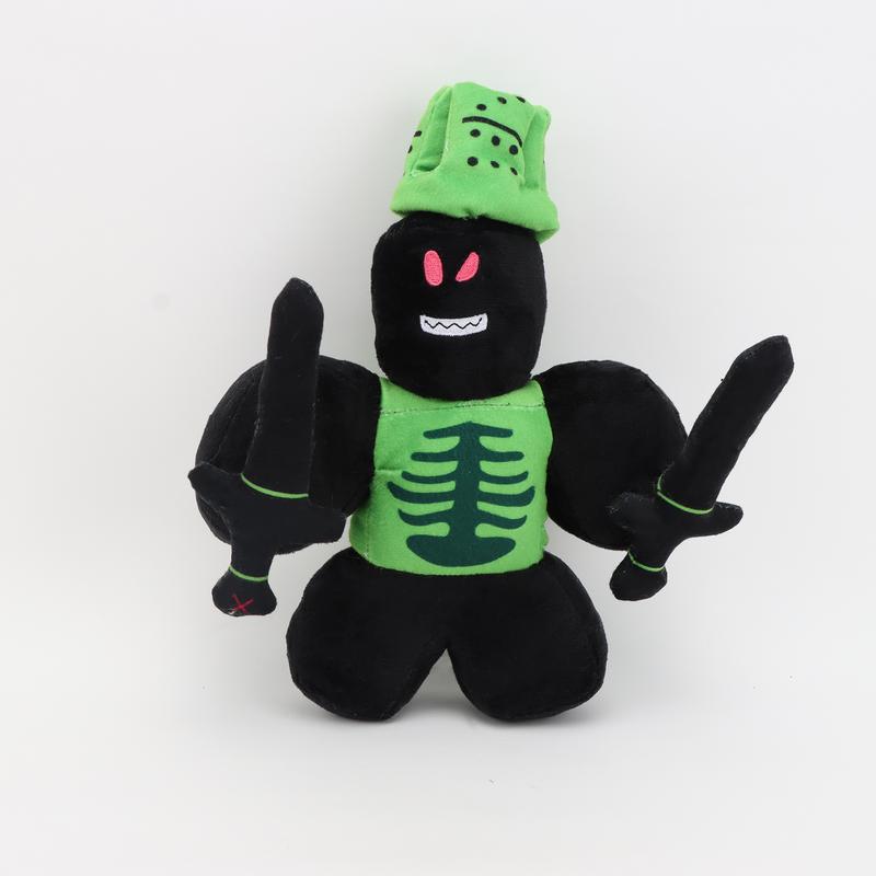 Forsaken Chance 1x1x1x1 Plush Toy Stuffed Animal, Featuring A Dark-Themed Dual-Sword Knight Design, Highly Faithful To The Game Character. A Must-Have For Game Fans, Perfect For Home Decoration, Gifting, Or As A Cushion.