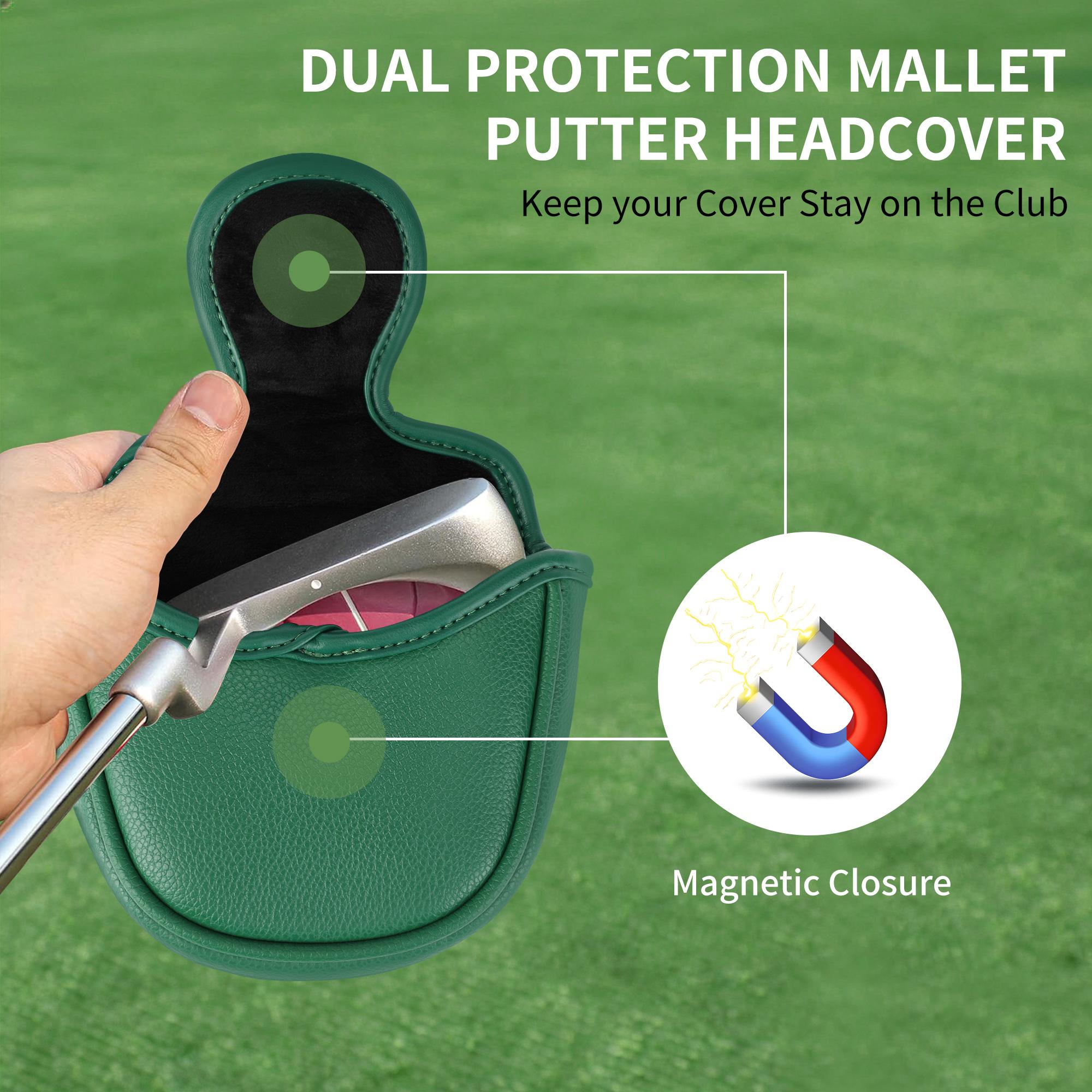 1 PC Golf Putter Cover,Fun Premium Embroidery and a Magnetic Closure Design,Suitable for All Golf Enthusiasts,A Portable and Durable Golf Club Accessory