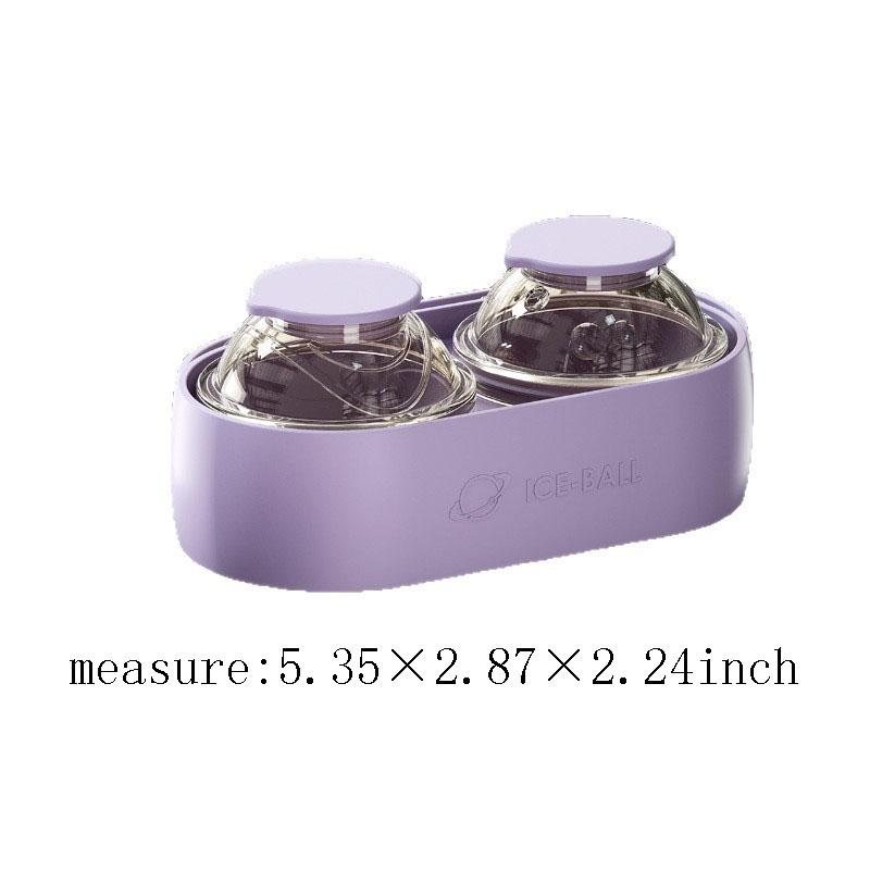 Whiskey Ice Ball Mold, Round Shape Freezer Tray, Silicone Ice Cube Maker, Refrigerator Ice Storage Box, Essential Kitchen Tool