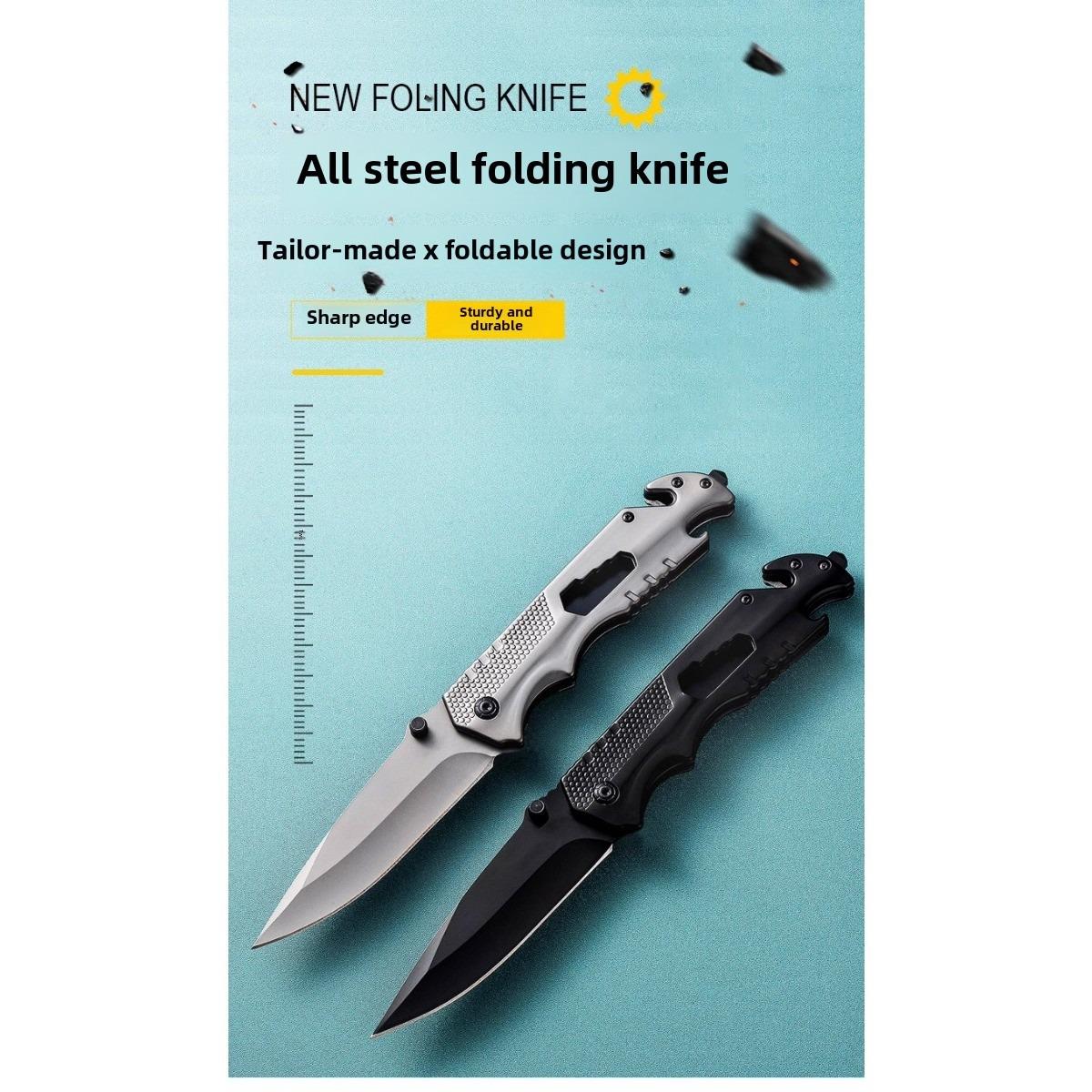 A variety of multifunctional folding knives, high hardness stainless steel, can be used for outdoor self-defense tools men's Christmas gifts Outdoorfun Multipurpose