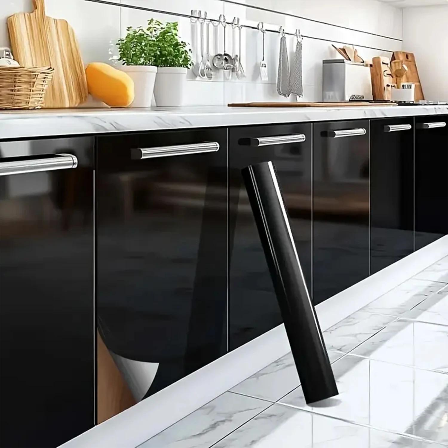 Self-Adhesive Marble Vinyl Wallpaper Roll, Thick Waterproof Oilproof Home Protection, Removable Decor for Living Room Kitchen