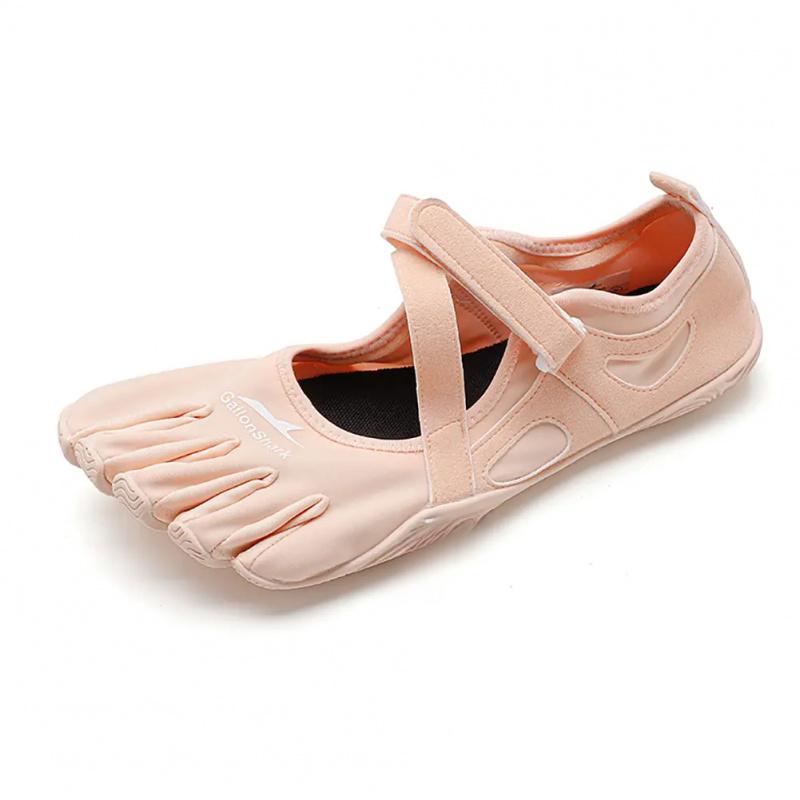 2026 Barefoot Magic Claw Five-Toe Shoes Multifunctional Ultra-Portable Hook-and-Loop Women's Shoes New Women's Fitness Training Yoga Mixed Soft Sole Dance Shoes Indoor/Outdoor Pilates Split-Toe Shoes White