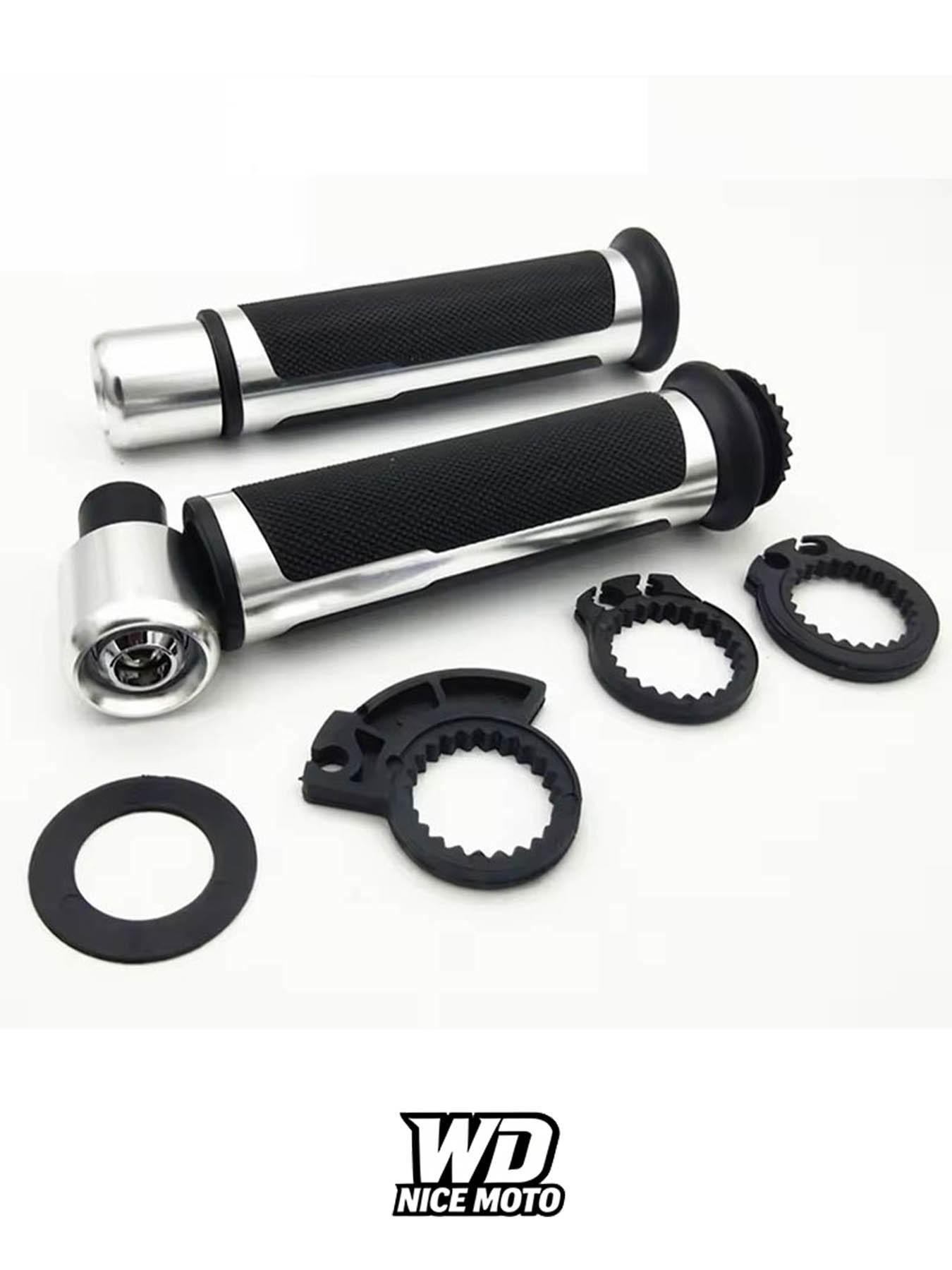 Wd Nice Moto Universal 7/8" 22mm Motorcycle Modification Parts, Fatbike Grip Cuffs, Cnc Handlebar for Kawasaki, Honda, Yamaha, Suzuki, Ducati