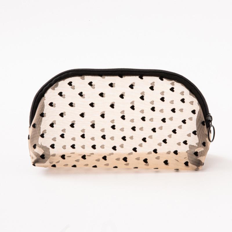 Large Capacity Mesh Makeup Bag Portable Travel Toiletry Organizer, Cosmetic Storage Pouch