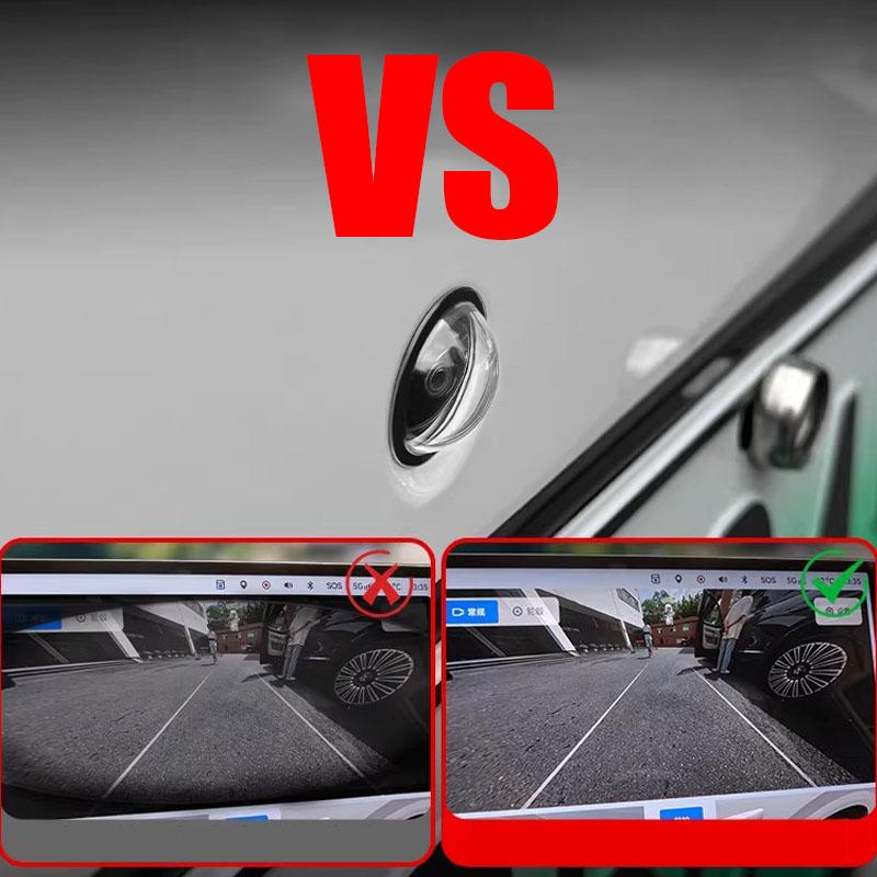 Universal Car Camera Lens Protector 2PCS Rear View Backup Camera Cover 360° Camera Protection Anti Scratch Waterproof