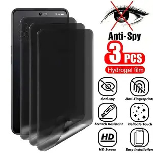 3Pcs Privacy Hydrogel Film For Samsung Galaxy A05 A15 A25 A35 A55 A04 A14 A24 A34 A54 F04 F14 F34 F54 Screen Protector Film