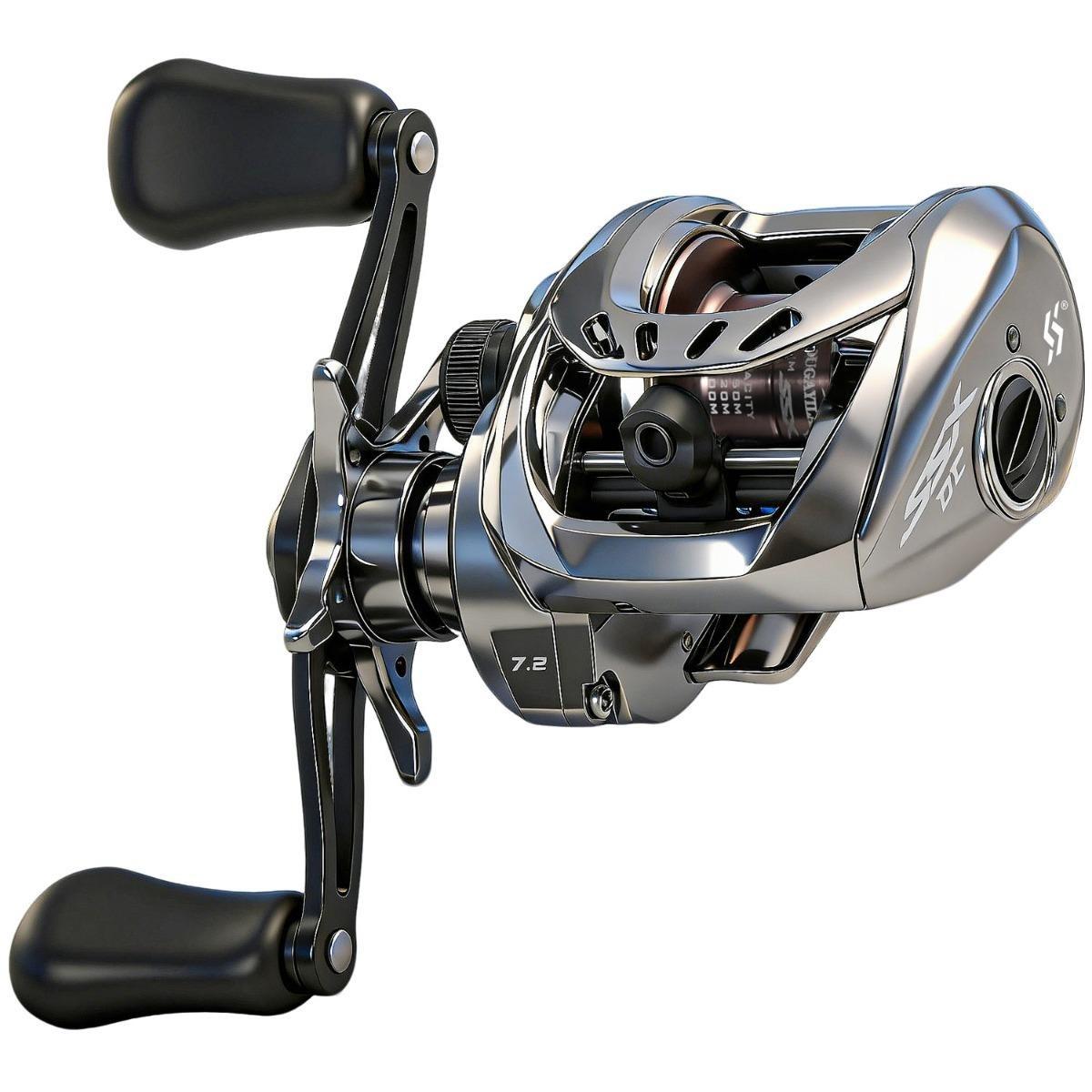 Baitcasting Fishing Reel Ultralight 4+1BB/6+1BB  7.2:1/7.1:1 Gear Ratio DC Baitcaster Reel Smooth and Sensitive, Fishing Reel for Freshwater Saltwater Fishing