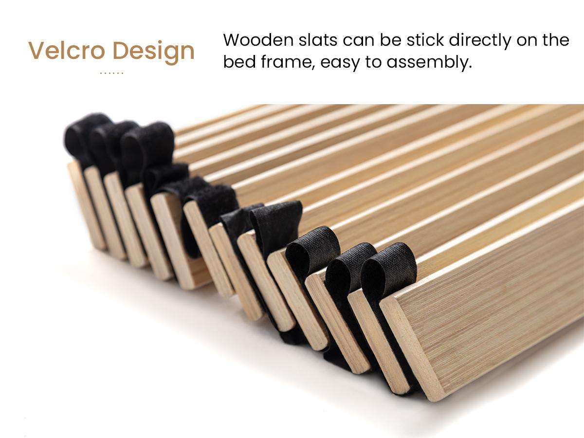 SHA CERLIN Upholstered Bed Frame【Frame Only No Mattress】Deluxe Low Profile Sleigh Bed with Faux Leather Ergonomics Headboard, No Box Spring Needed#ChristmasGifts#TikTokShopBlackFriday