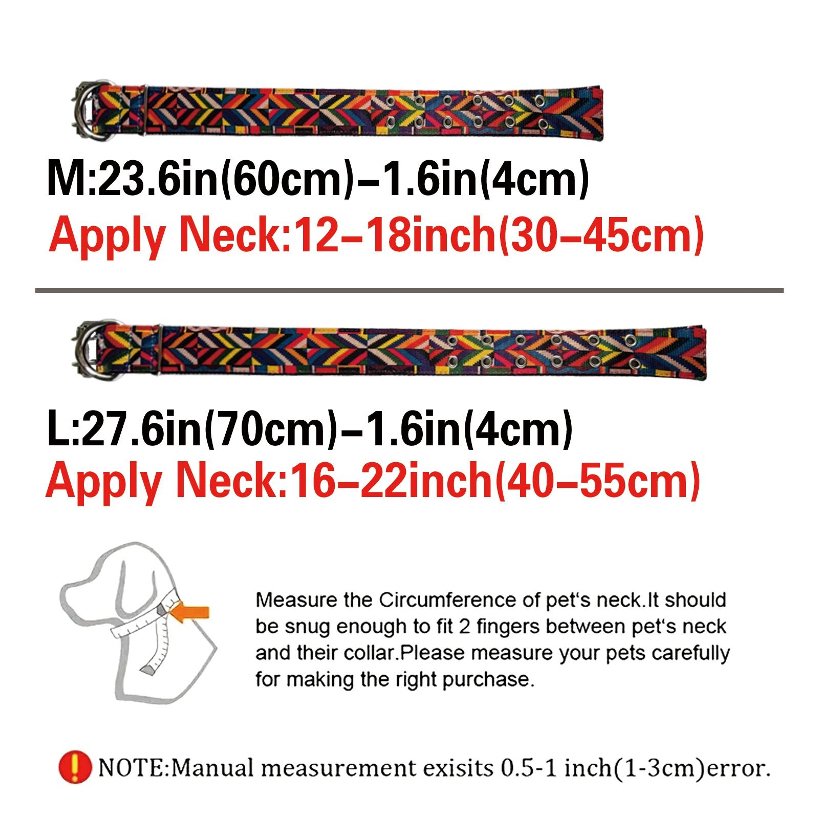 Comfortable Graphic Pattern Dog Collar, Adjustable Soft Padded Pet Collar, Suitable for Medium and Large Dogs, High Quality Collar