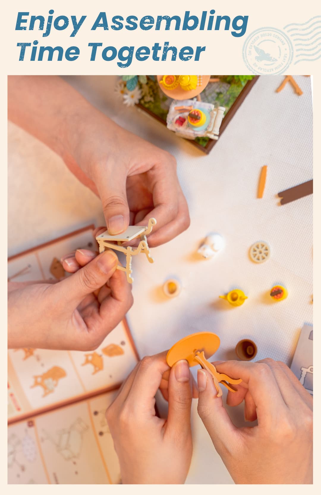 Rolife DIY Mini Building House Miniature Kit-Century Post Office, Miniverse Lifestyle Mini Bookshelf Decoration, DIY Hobbies/Gifts for Craftsman