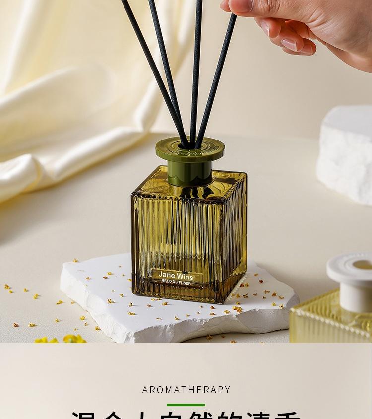 Creative Water Ripple Transparent Bottle Flameless Reed Diffuser Air Freshener Toilet Aroma