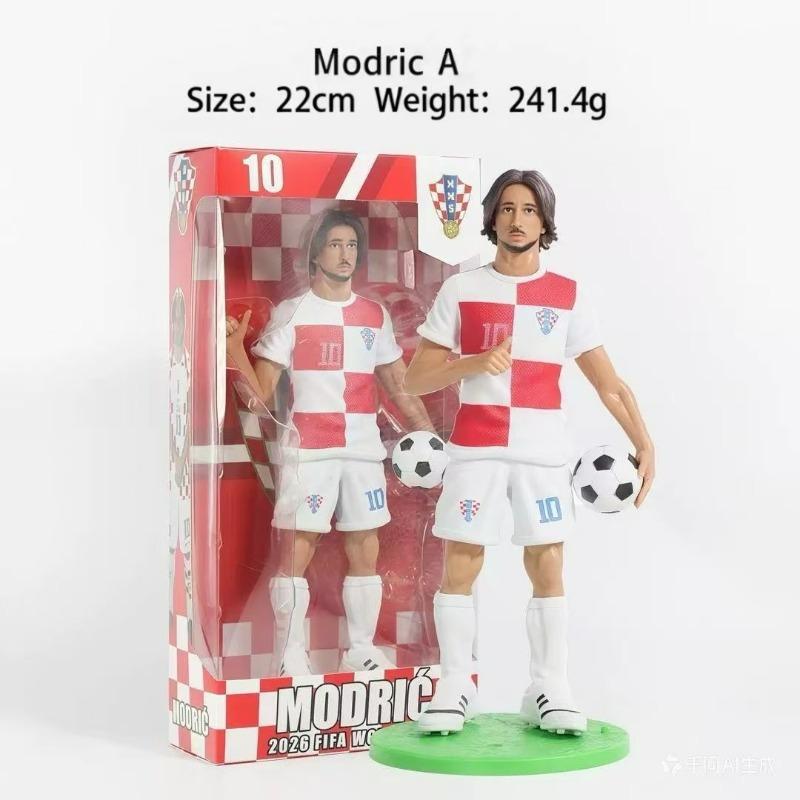 2026 World Cup Soccer Stars Action Figures - 22CM Messi, Ronaldo, Mbappe, Yamal - Collectible Football Player Model Toys, Premium Ornaments for Home Display & Kids Gifts